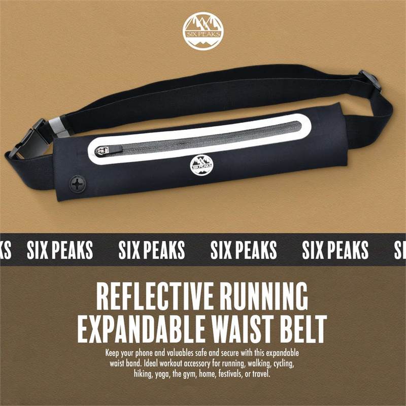 Six Peaks Reflective Running Expandable Waist Belt-5