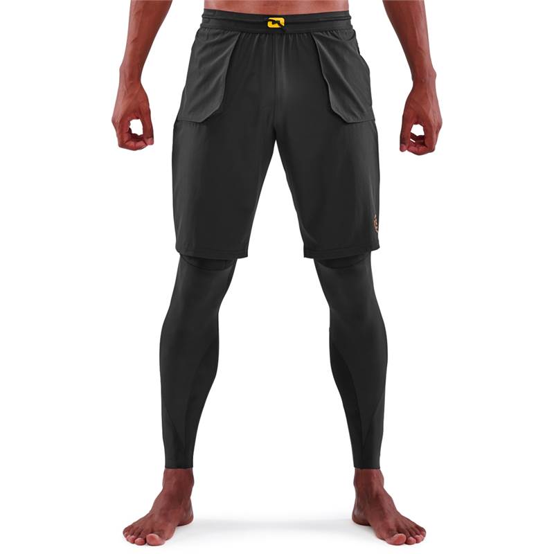 Skins Series 5 Mens Travel and Recovery Long Tights-1