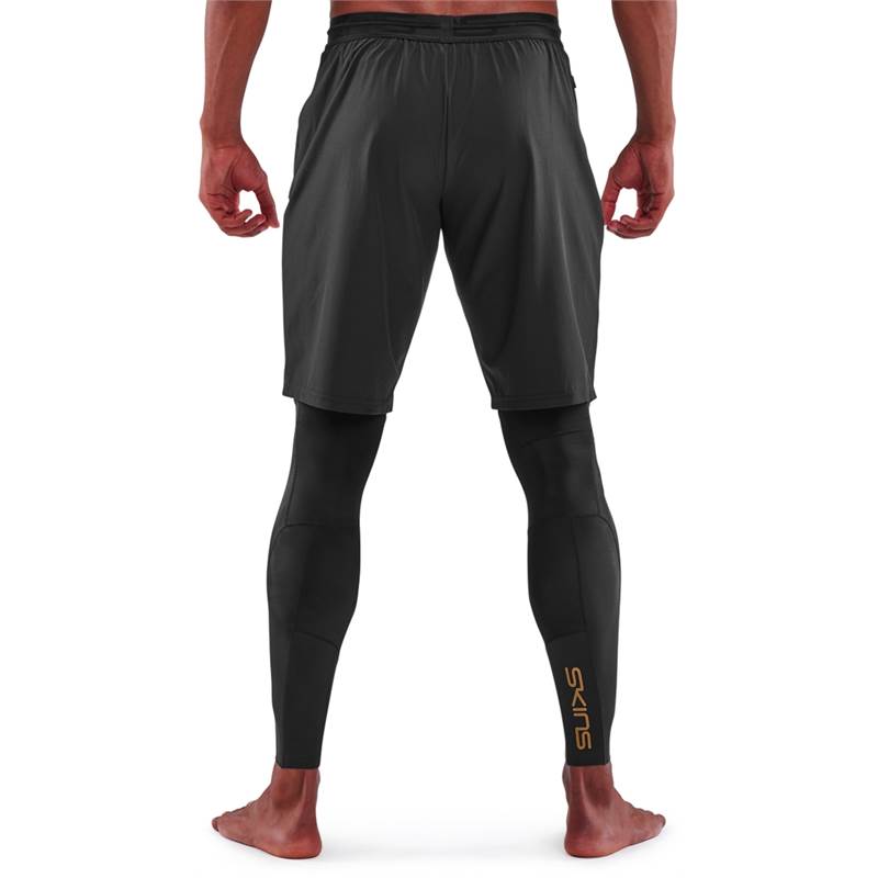 Skins Series 5 Mens Travel and Recovery Long Tights-2