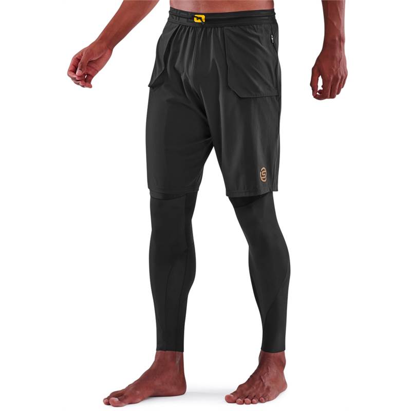 Skins Series 5 Mens Travel and Recovery Long Tights-3
