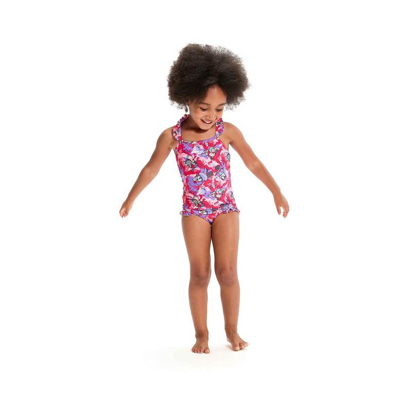 Speedo LTS Printed Frill Thinstrap Infants Swimsuit-1