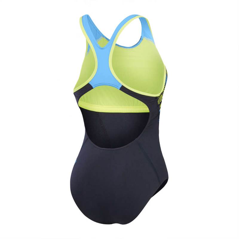 Speedo Womens Placement Laneback Swimsuit-2