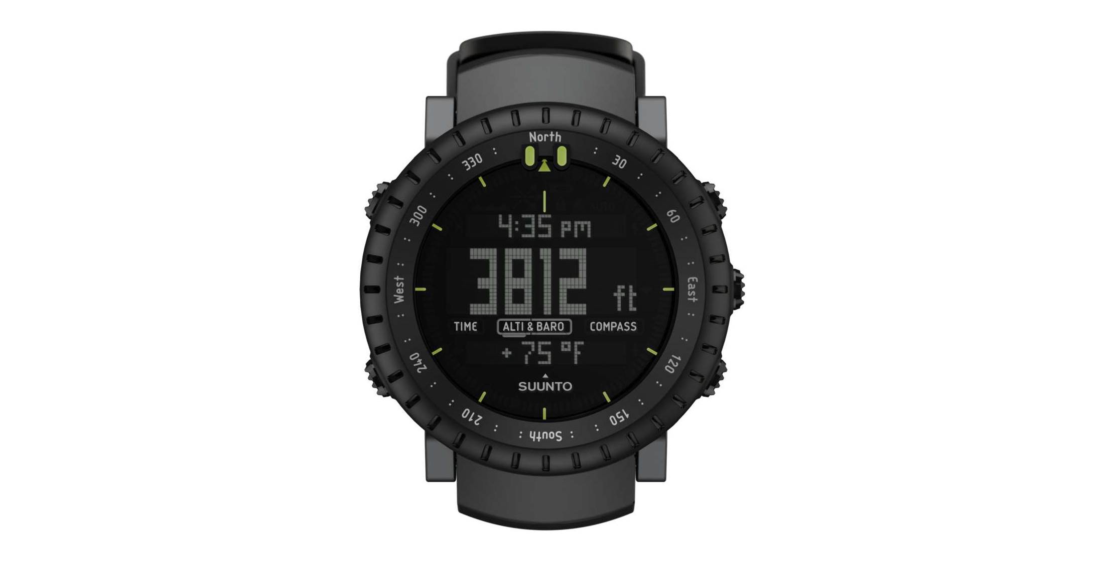 suunto all black military watch