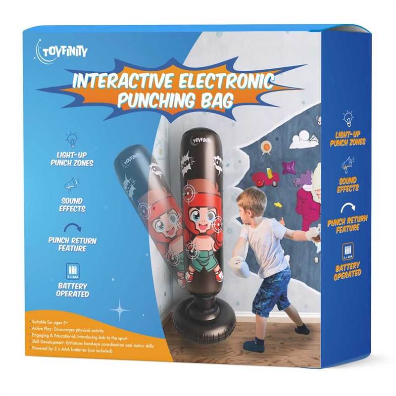 Toyfinity Interactive Light Up Electronic Punching Bag-2