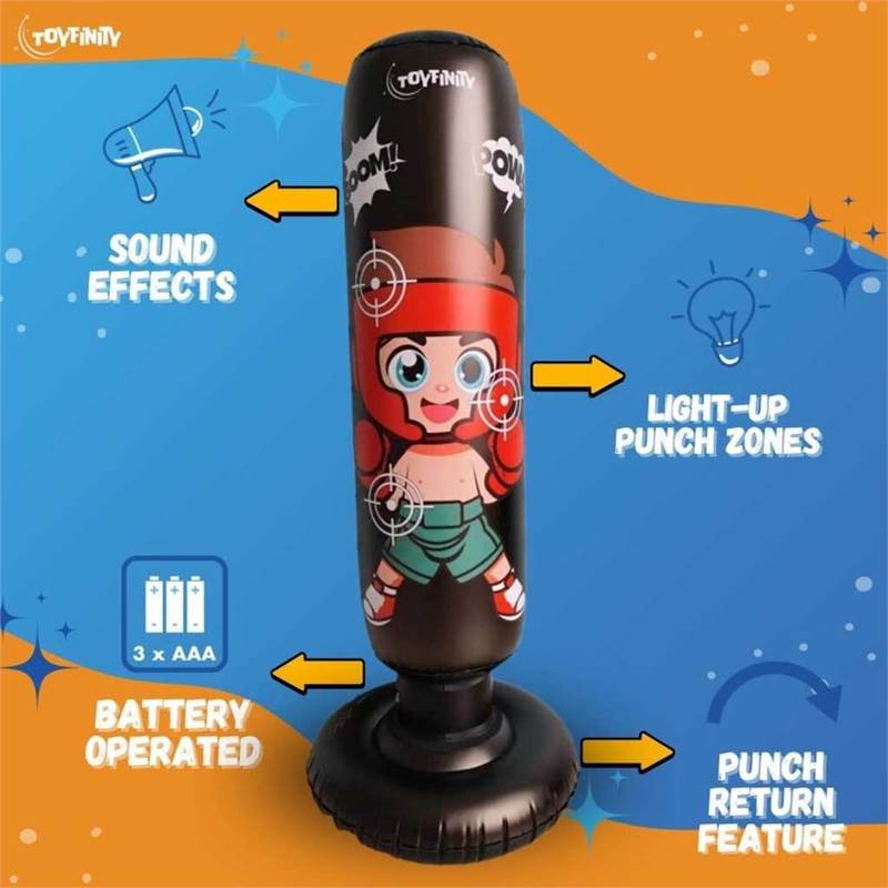 Toyfinity Interactive Light Up Electronic Punching Bag-5