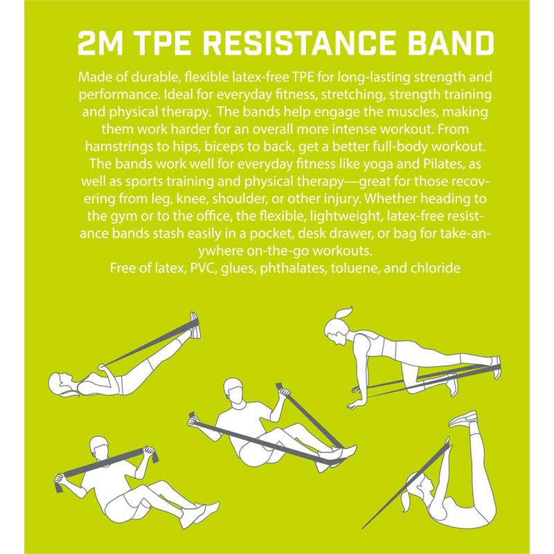 Urban Fitness 2m TPE Resistance Band-3