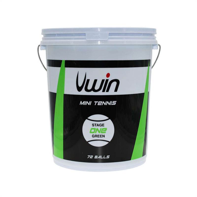 Uwin Stage 1 Green Tennis Balls - Bucket of 72 balls-1