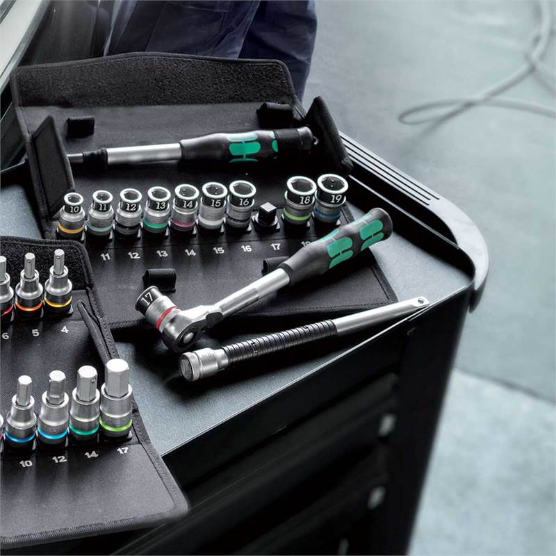 Wera Tools 8006 SC 1 Zyklop Hybrid Ratchet Set 1/2 Drive (13pcs)-2