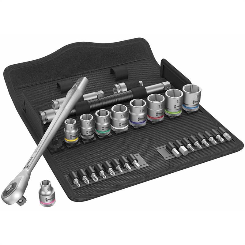 Wera Tools 8100 SB 7 Zyklop Ratchet Set With Square 3/8 Drive (29pcs)-1