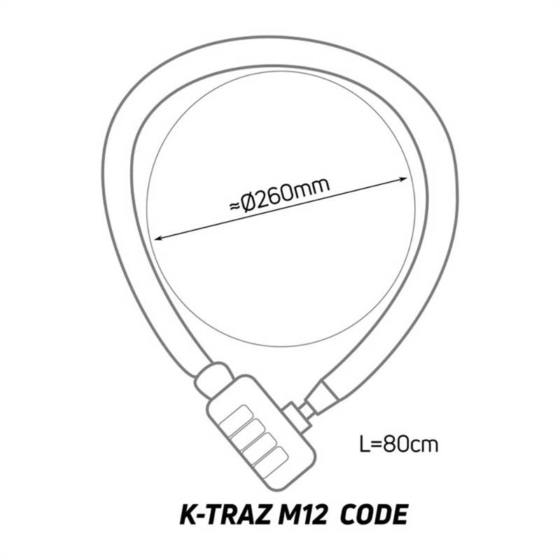 Zefal K-Traz M12 Coded Chain Lock-2