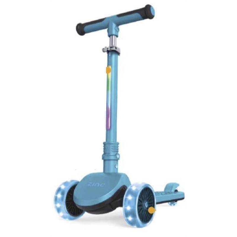 Zinc 3 Wheeled Folding LED Shine Scooter-1
