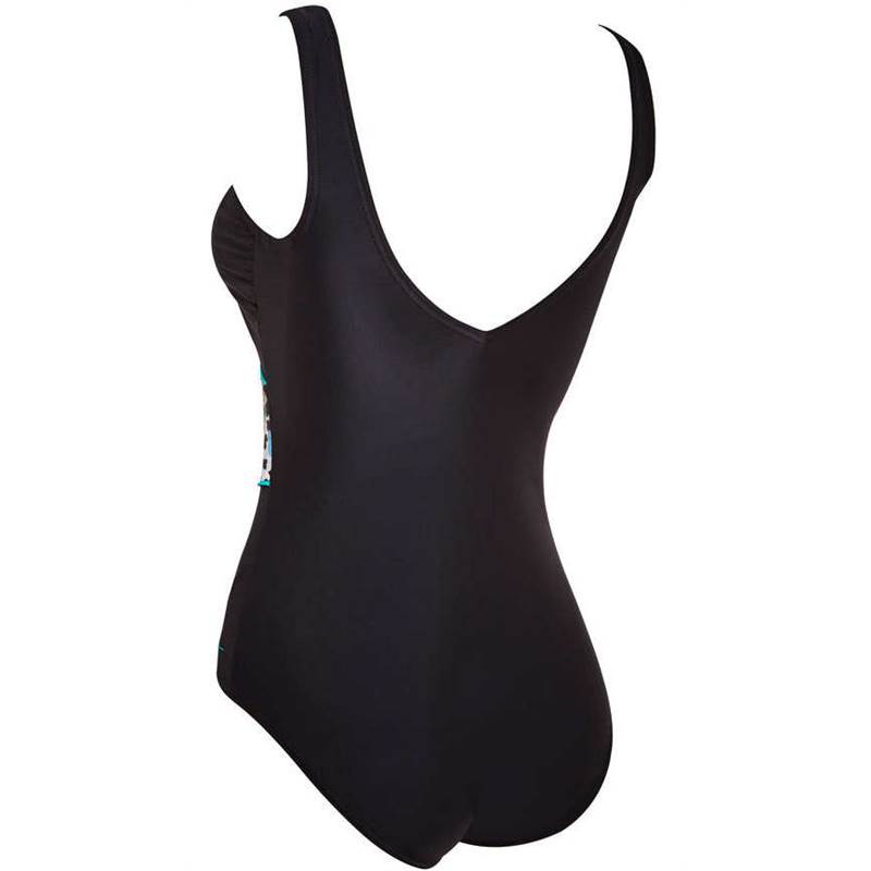 Zoggs Womens Skin Deep Wrap front Swimsuit-3