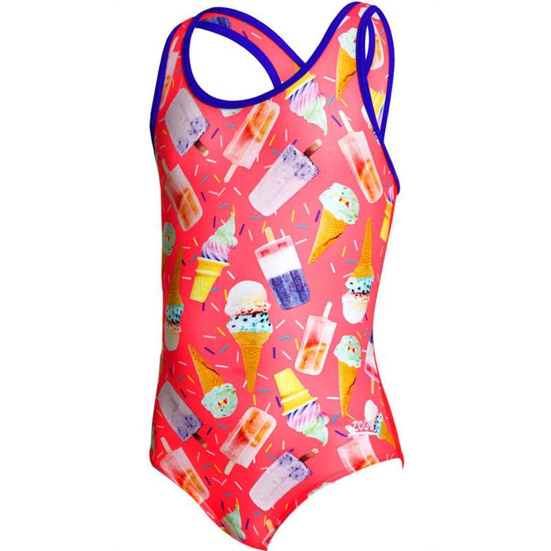 Zoggs Girls Ice Dream Actionback Swimsuit-1