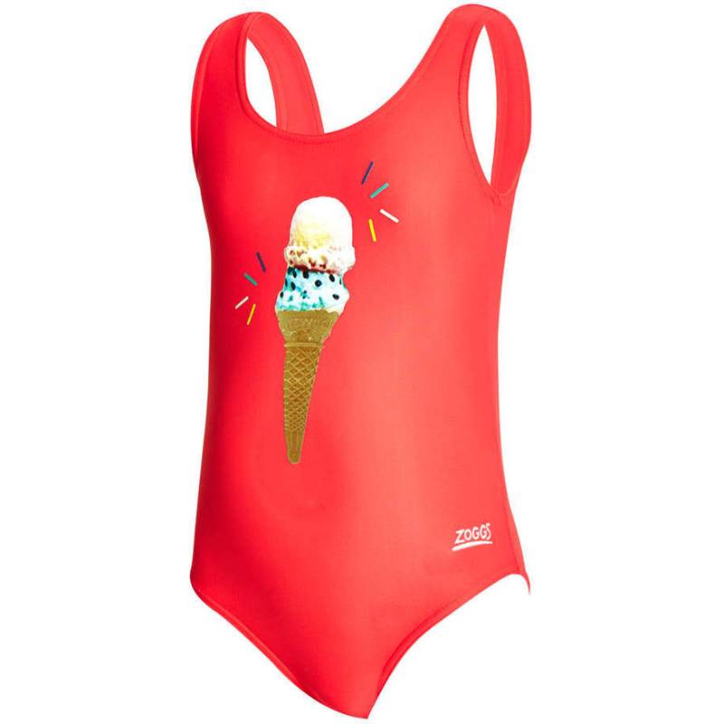 Zoggs Girls Ice Dream Scoopback Swimsuit-1