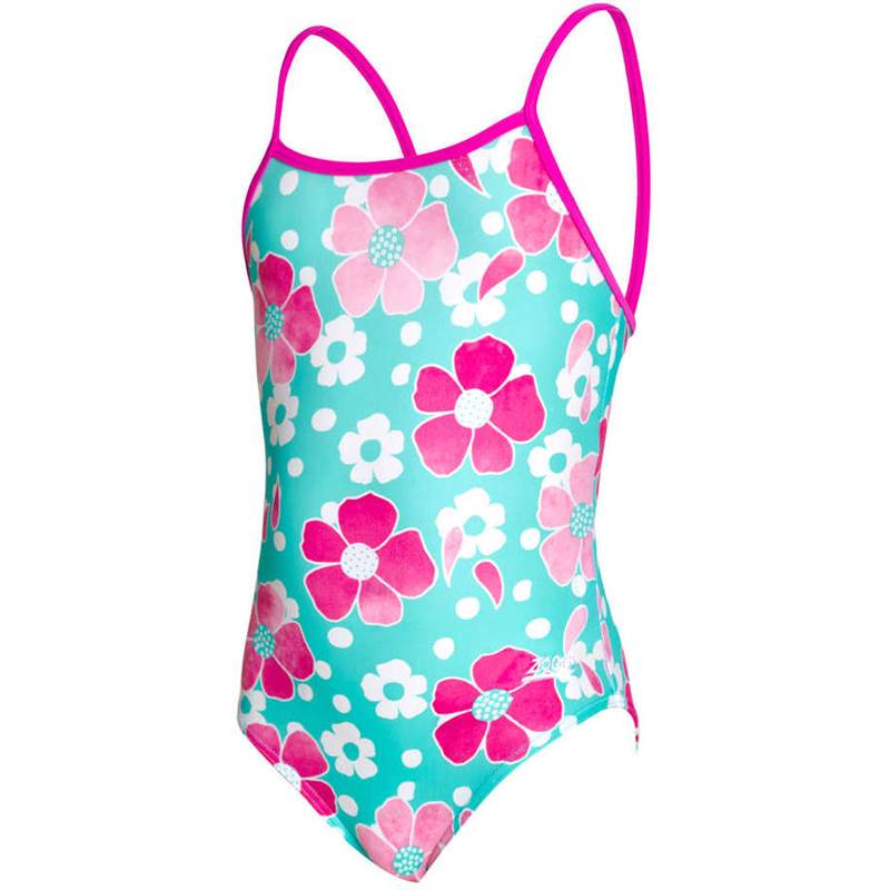 Zoggs Girls Petal Magic Yaroomba Floral Swimsuit-1