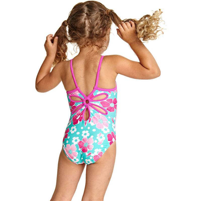 Zoggs Girls Petal Magic Yaroomba Floral Swimsuit-2