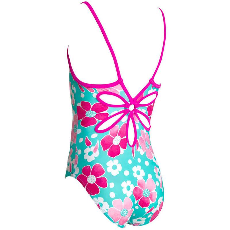 Zoggs Girls Petal Magic Yaroomba Floral Swimsuit-3