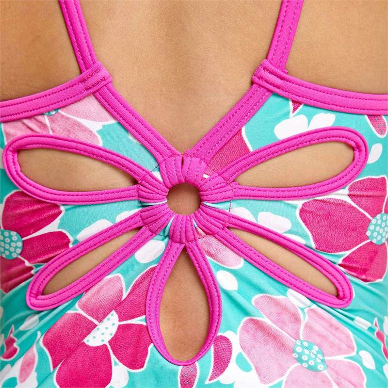 Zoggs Girls Petal Magic Yaroomba Floral Swimsuit-4