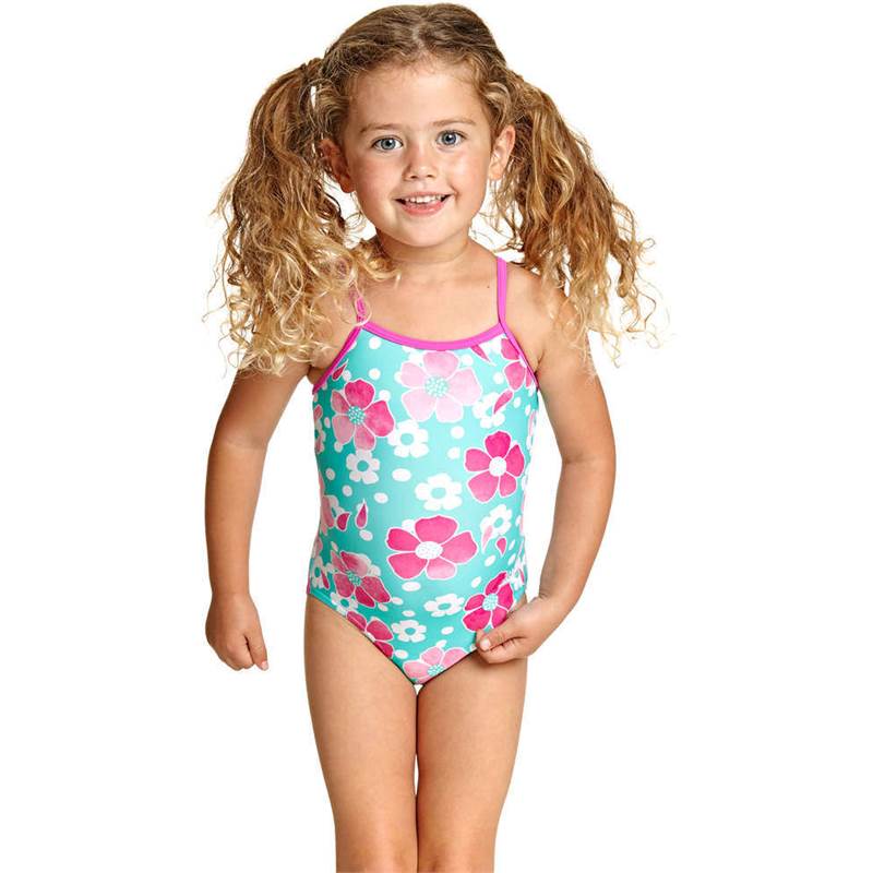 Zoggs Girls Petal Magic Yaroomba Floral Swimsuit-5