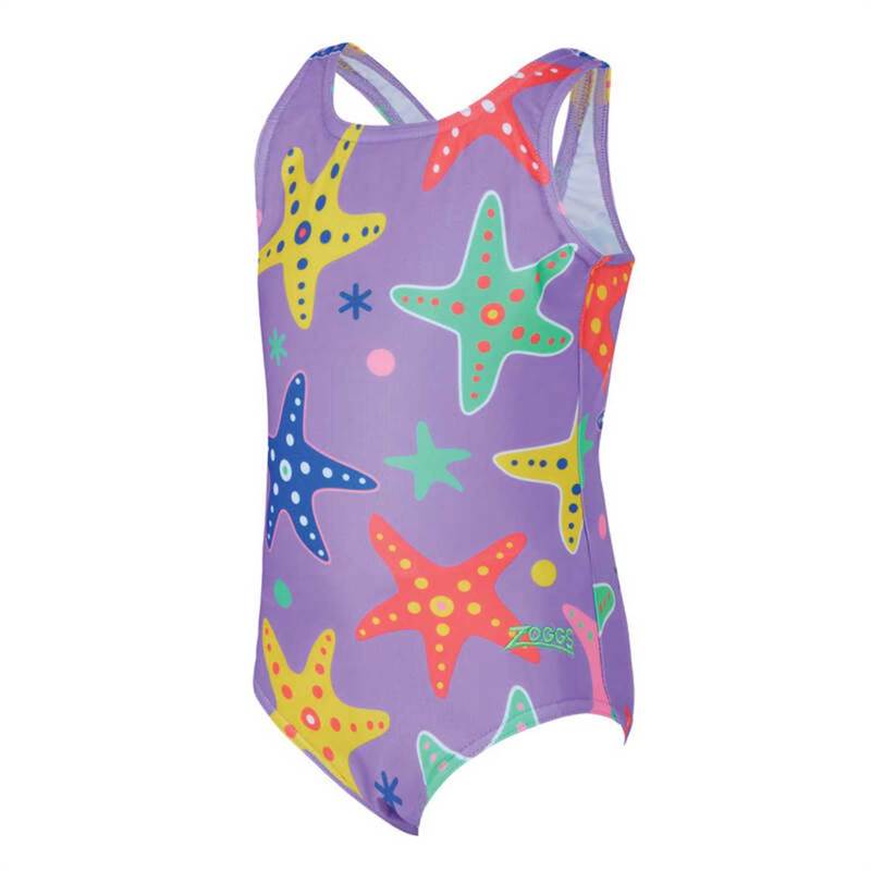 Zoggs Girls Scoopback Kids Swimsuit-1