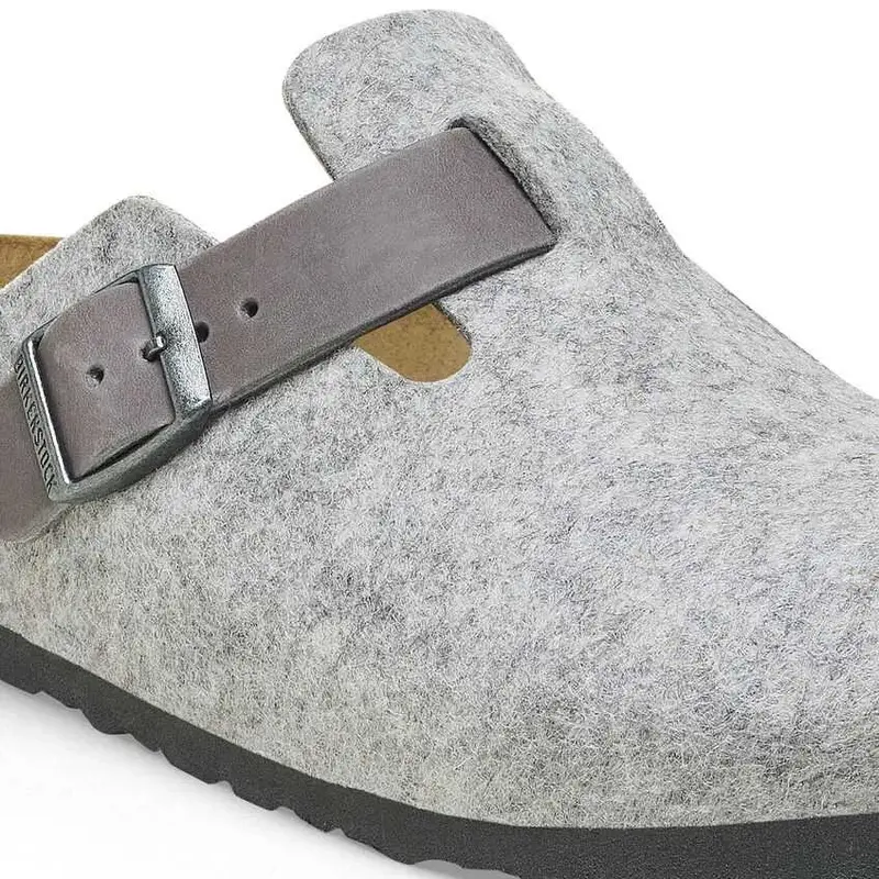Birkenstock Boston Natural Leather-Felt - Regular-5