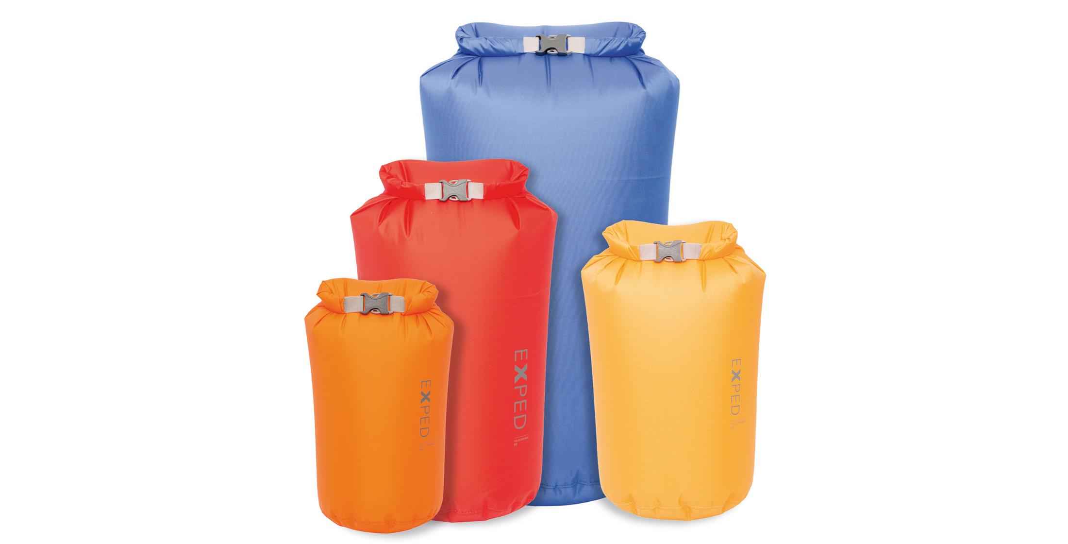 Exped Fold Dry Bags Bright Colours (pack of 4 diff sizes) SportsGB