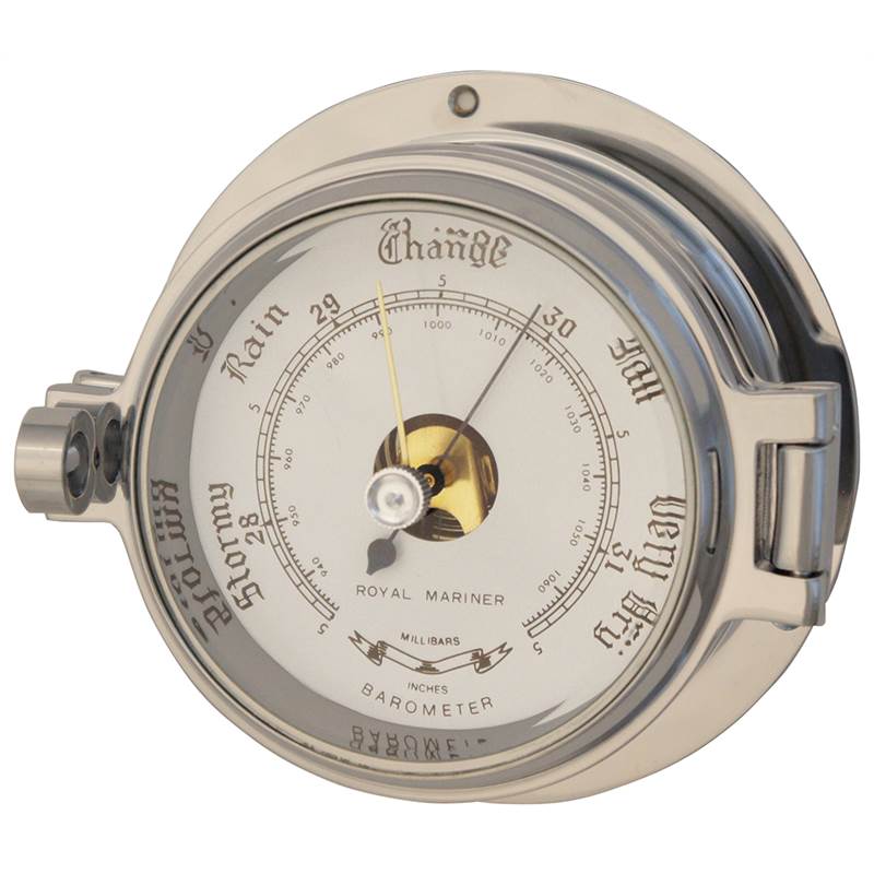 Channel Polished Chrome Barometer-1