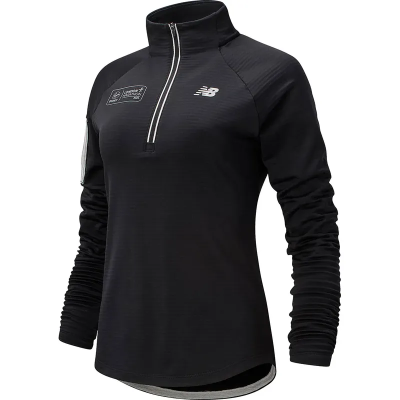 New Balance Womens Impact Run Heat Grid Half Zip Top-2