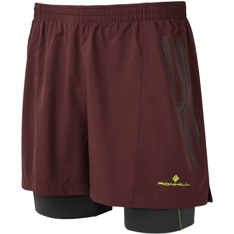 Ronhill Mens Infinity Marathon Twin Running Shorts-3