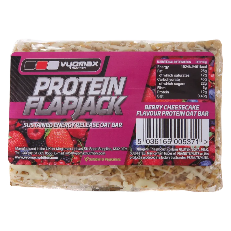 Vyomax Nutrition Protein Flapjacks 12x100g-2