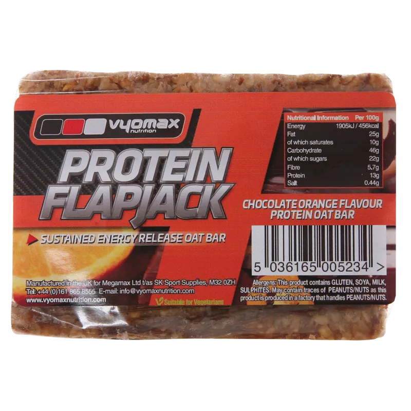 Vyomax Nutrition Protein Flapjacks 12x100g-4