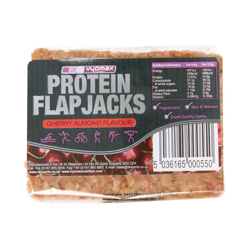 Vyomax Nutrition Protein Flapjacks 12x100g-5