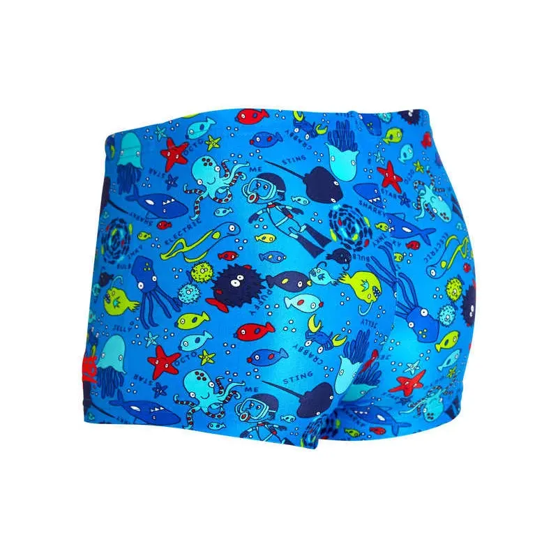 Zoggs Boys Sea Life Hip Racer Swim Shorts-2